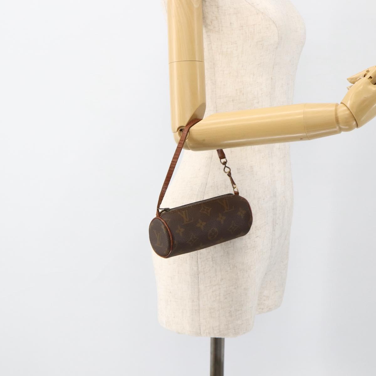 LOUIS VUITTON Monogram Papillon Pouch LV Auth bs34390