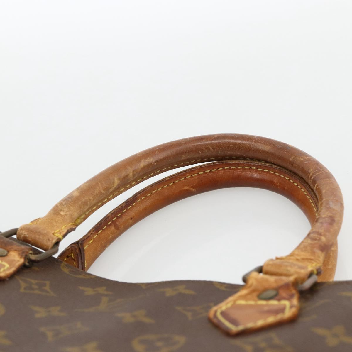 LOUIS VUITTON Monogram Sac Plat Hand Bag M51140 LV Auth bs34440