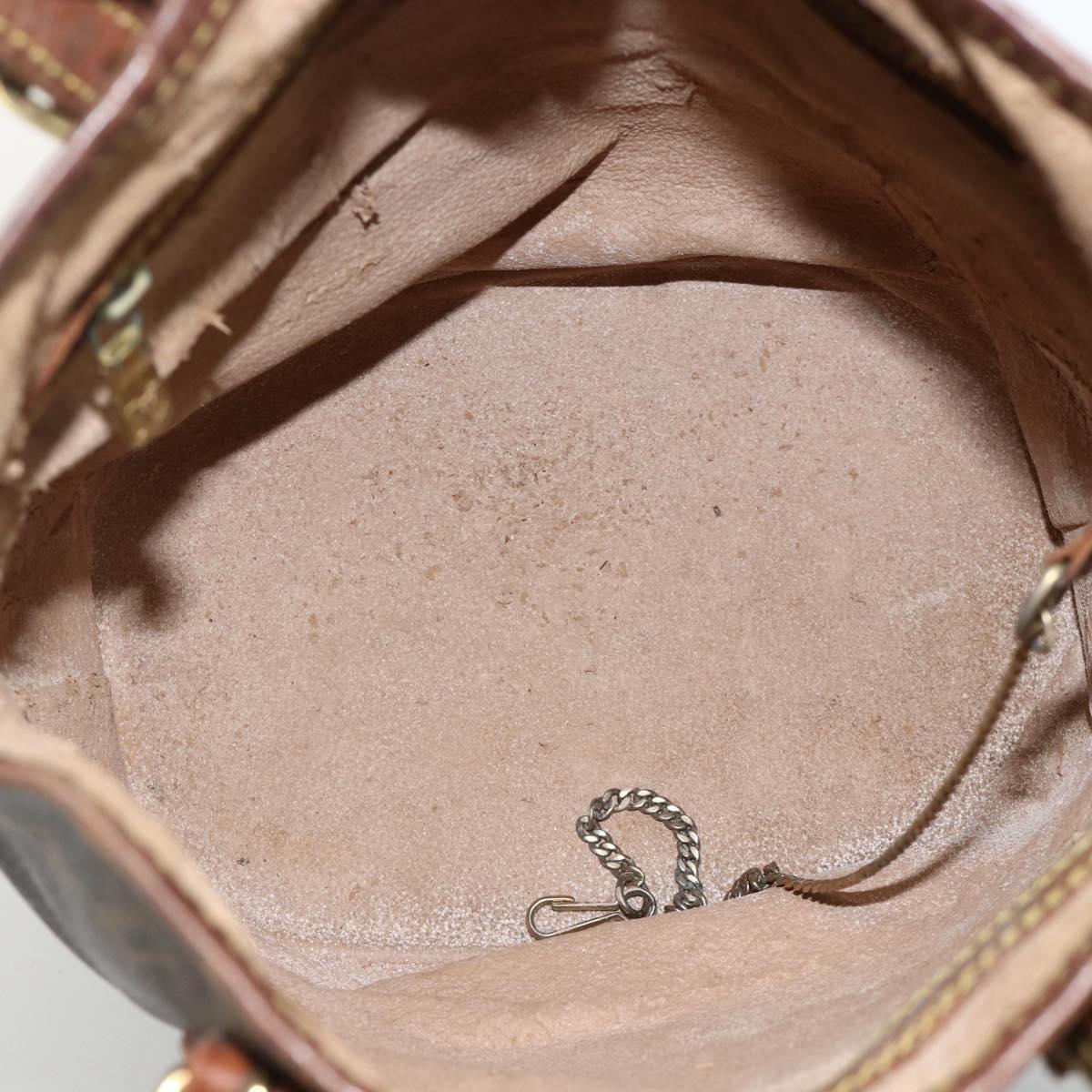 LOUIS VUITTON Monogram Bucket PM Shoulder Bag M42238 LV Auth bs34444