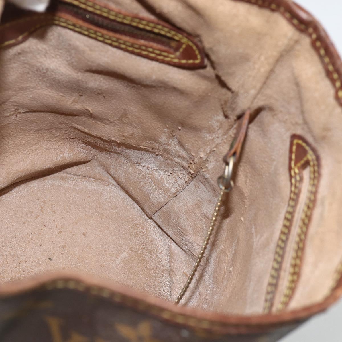 LOUIS VUITTON Monogram Bucket PM Shoulder Bag M42238 LV Auth bs34444