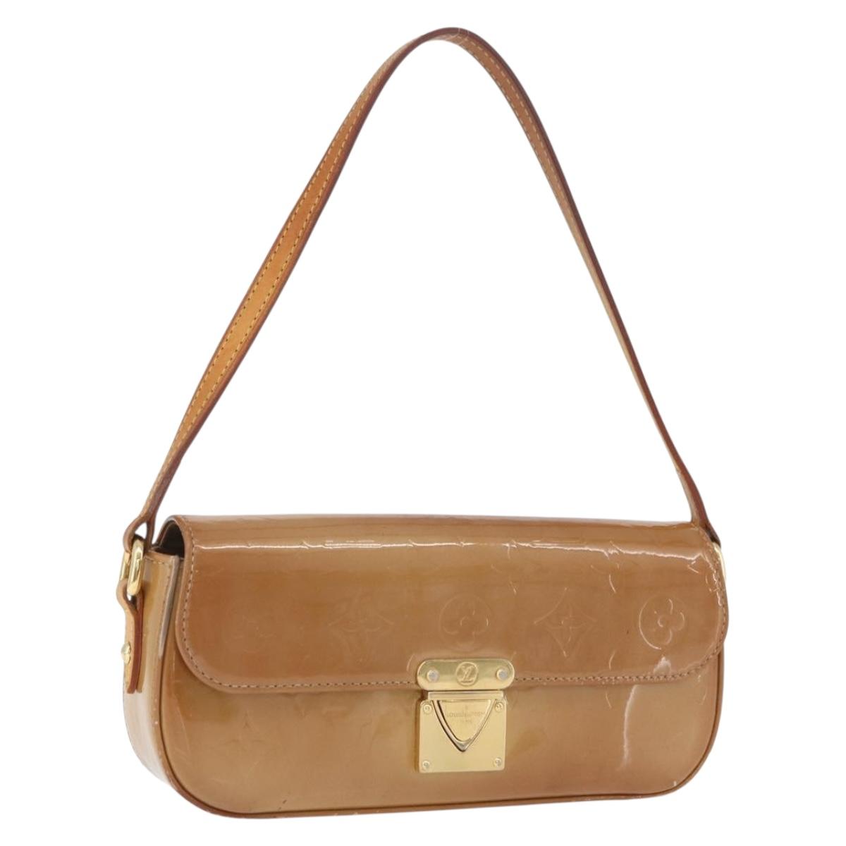 LOUIS VUITTON Monogram Vernis Malibu Street Bag Noisette M91506 LV Auth bs34453