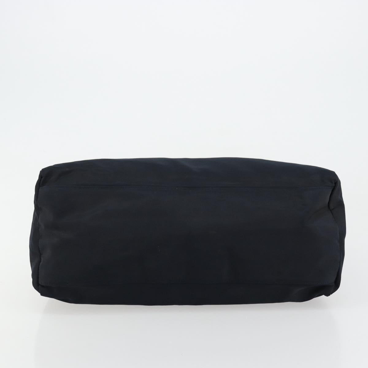 PRADA Hand Bag Nylon Navy Silver Auth bs34478