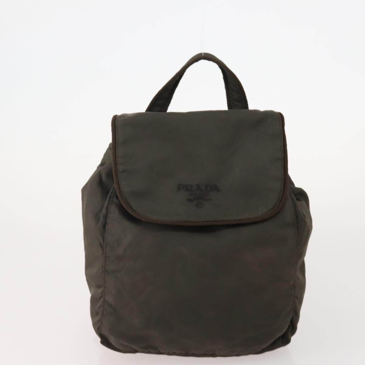 PRADA Shoulder Bag Nylon 3 Set Light Blue Khaki Black Auth bs34483