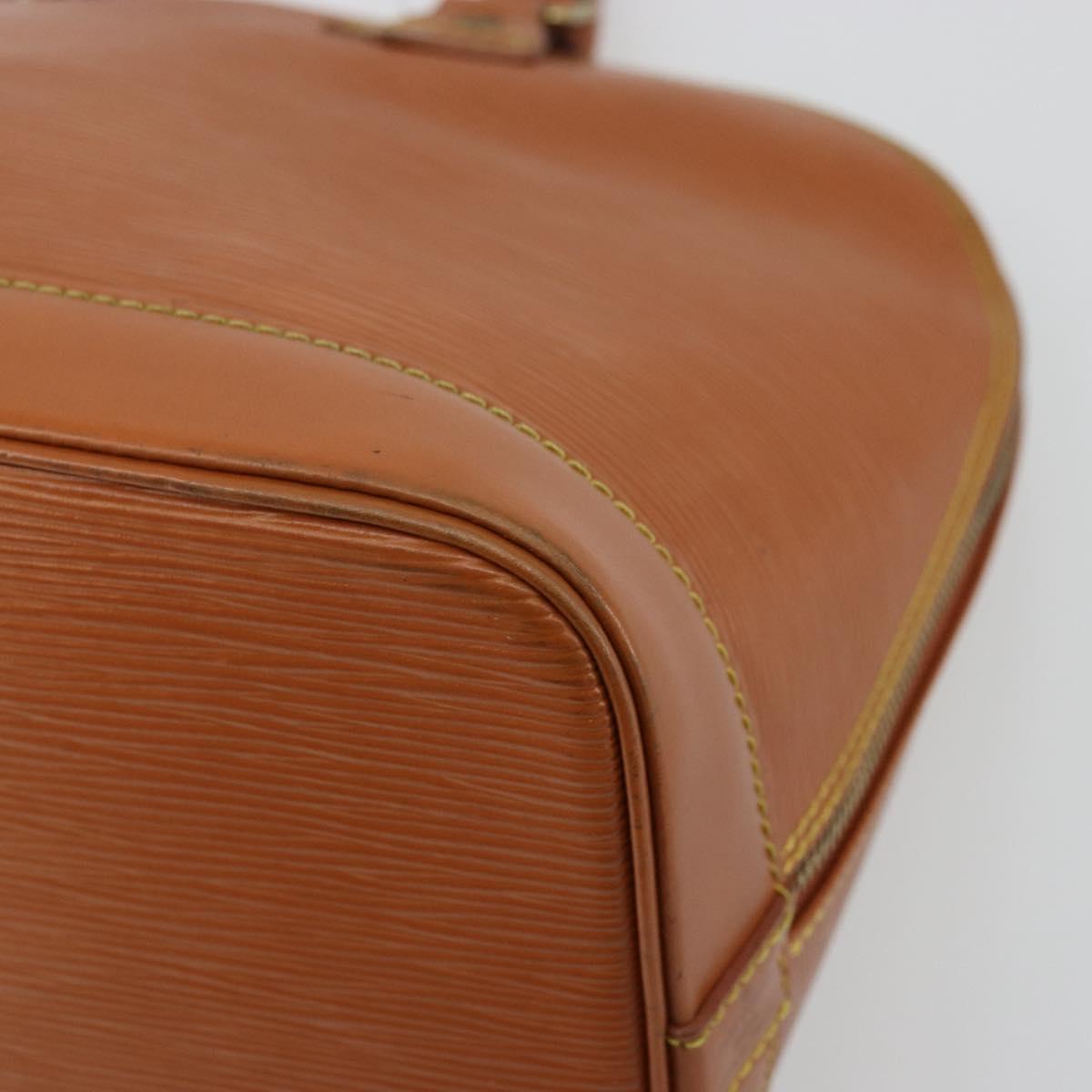 LOUIS VUITTON Epi Alma Hand Bag Brown M52143 LV Auth bs34490
