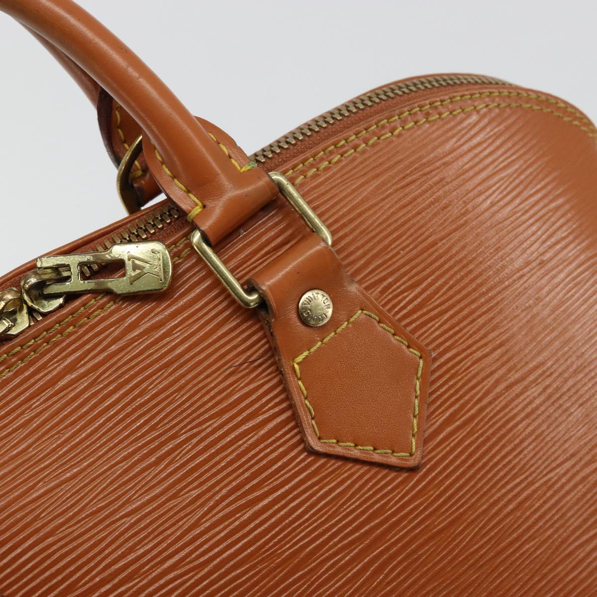 LOUIS VUITTON Epi Alma Hand Bag Brown M52143 LV Auth bs34490