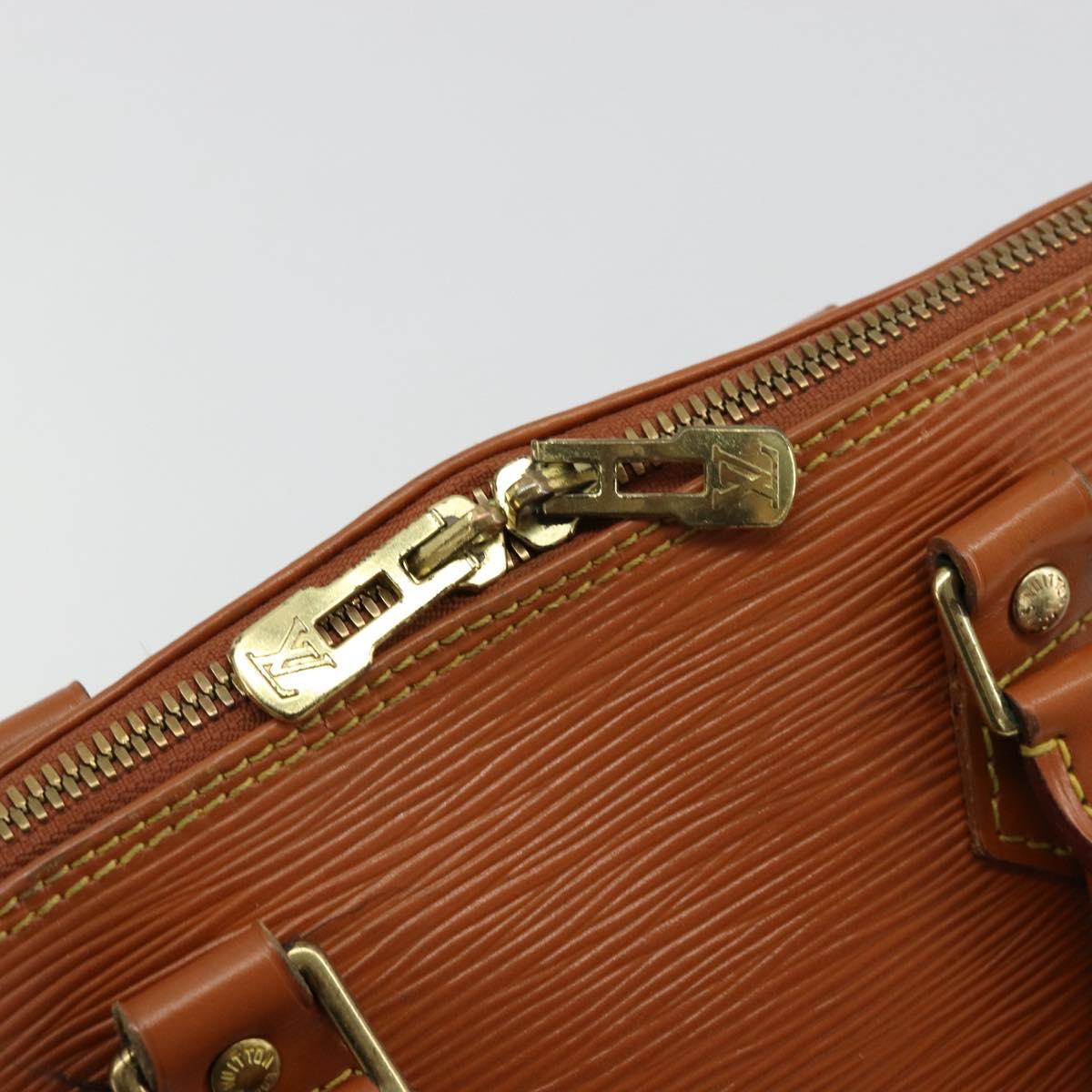 LOUIS VUITTON Epi Alma Hand Bag Brown M52143 LV Auth bs34490