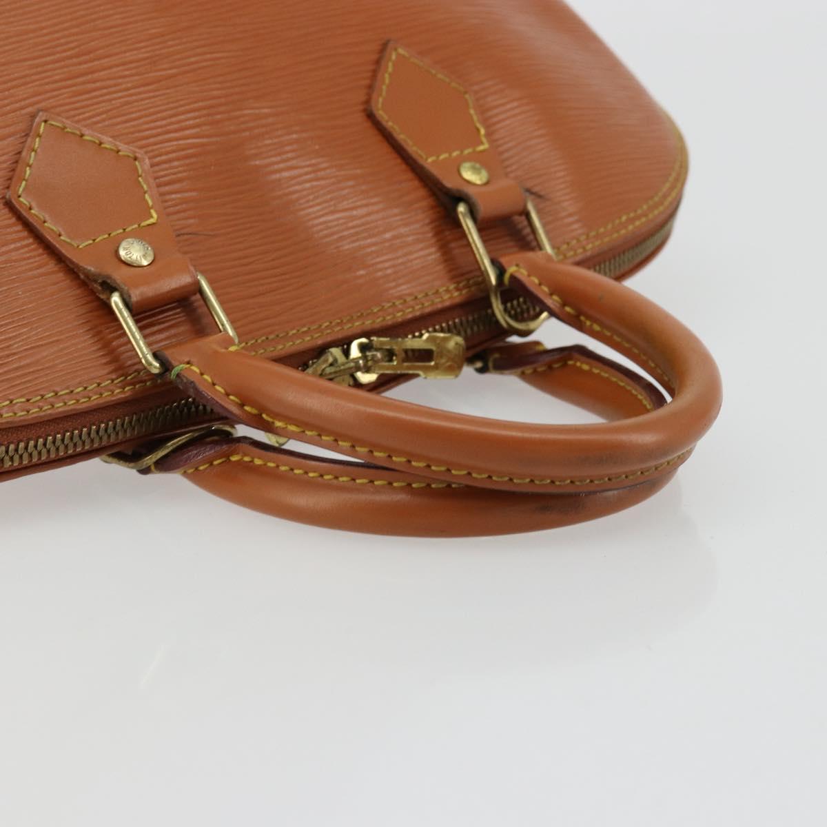 LOUIS VUITTON Epi Alma Hand Bag Brown M52143 LV Auth bs34490