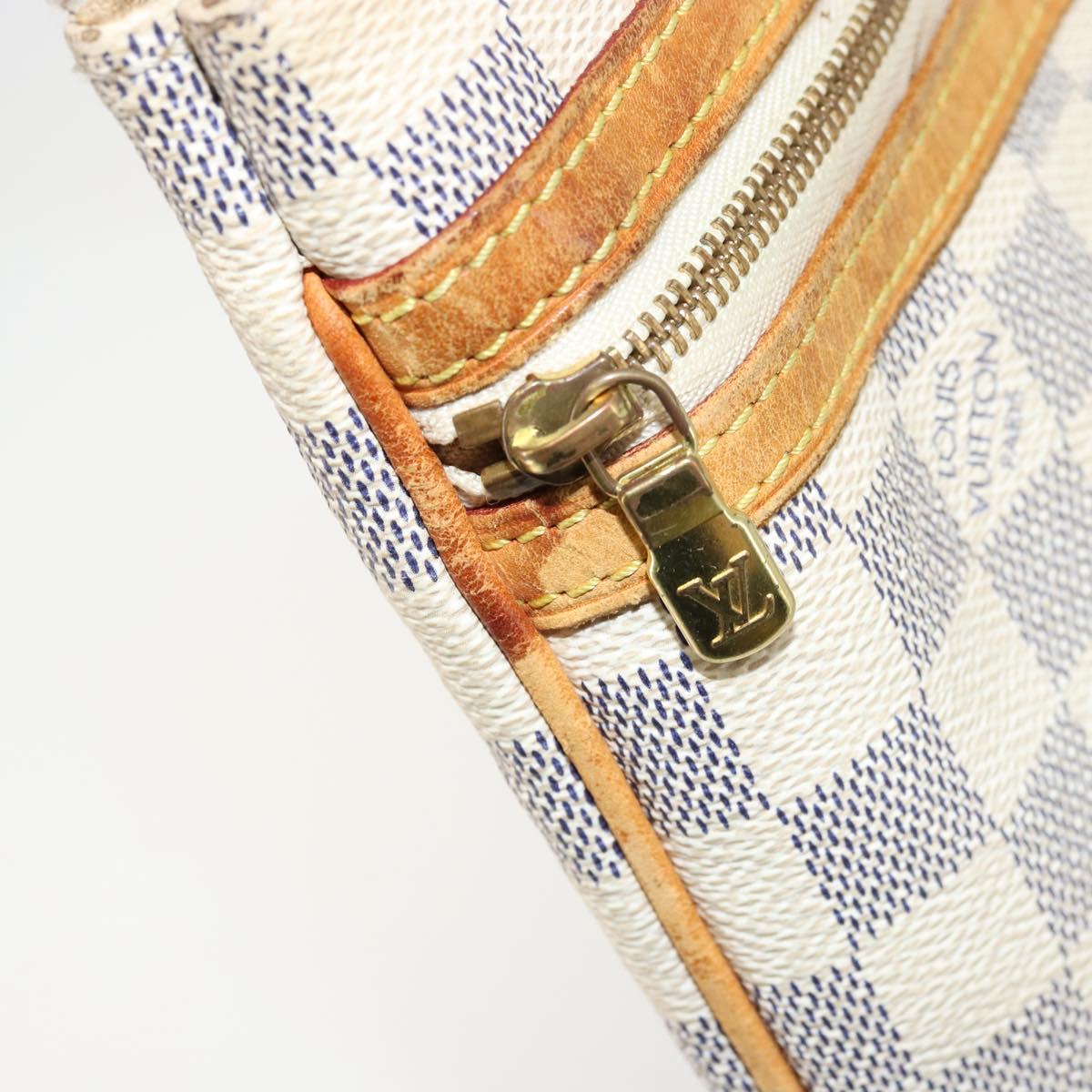 LOUIS VUITTON Damier Azur Pochette Bosphore Shoulder Bag N51112 LV Auth bs34495