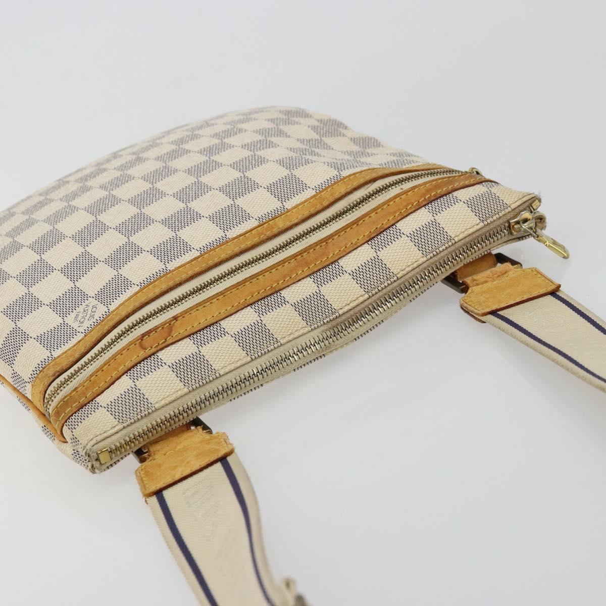 LOUIS VUITTON Damier Azur Pochette Bosphore Shoulder Bag N51112 LV Auth bs34495