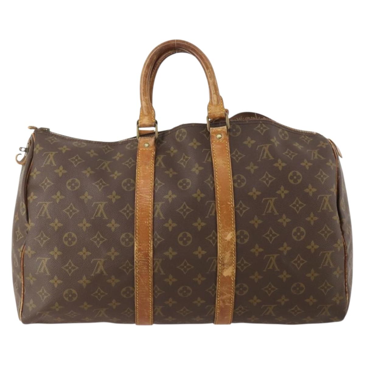 LOUIS VUITTON Monogram Keepall 45 Boston Bag M41428 LV Auth bs34497