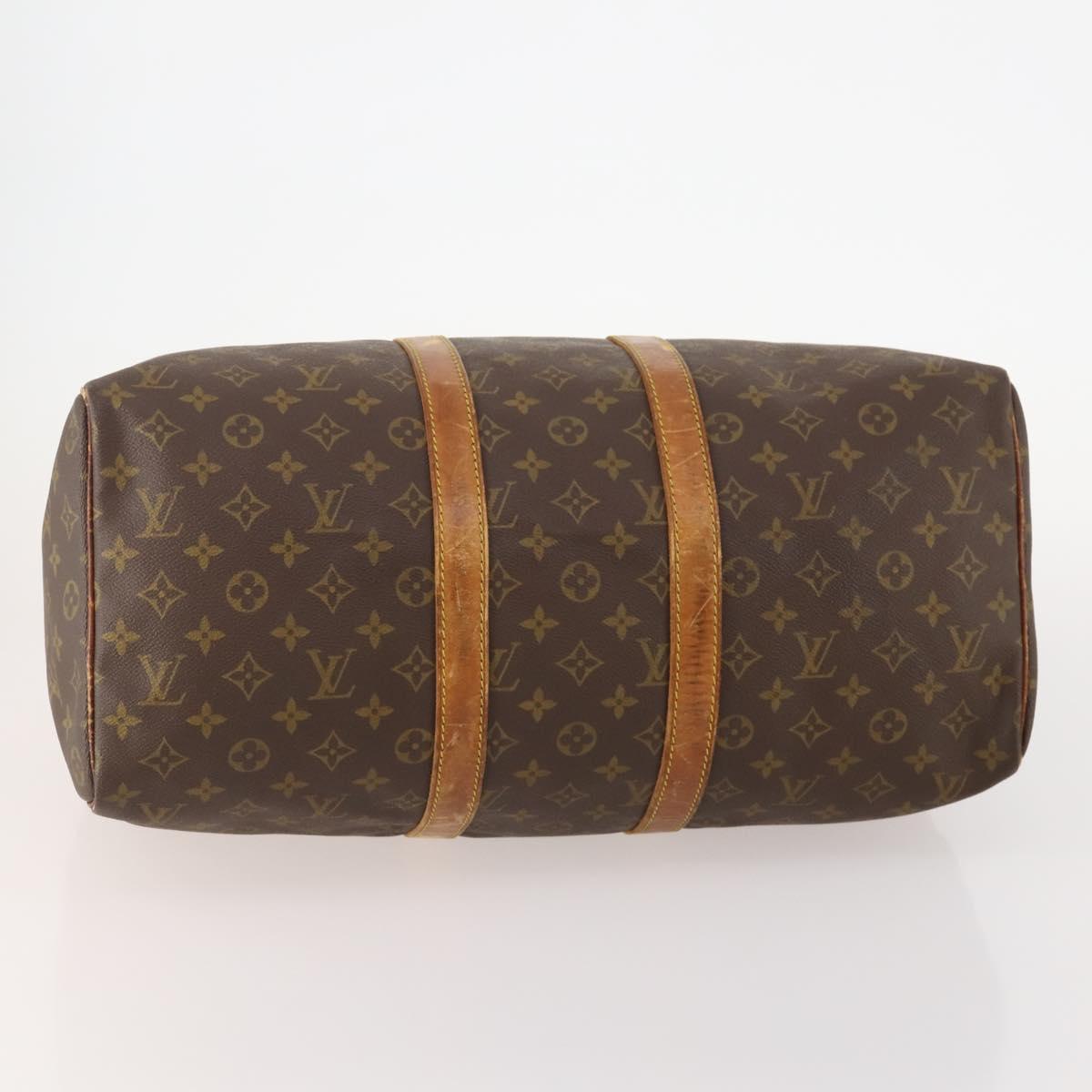 LOUIS VUITTON Monogram Keepall 45 Boston Bag M41428 LV Auth bs34497