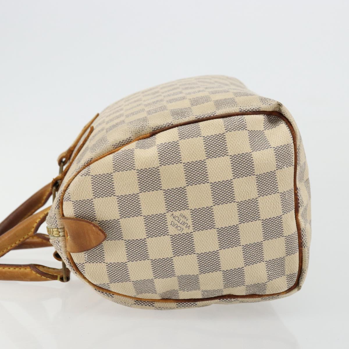 LOUIS VUITTON Damier Azur Speedy 25 Hand Bag N41534 LV Auth bs34499