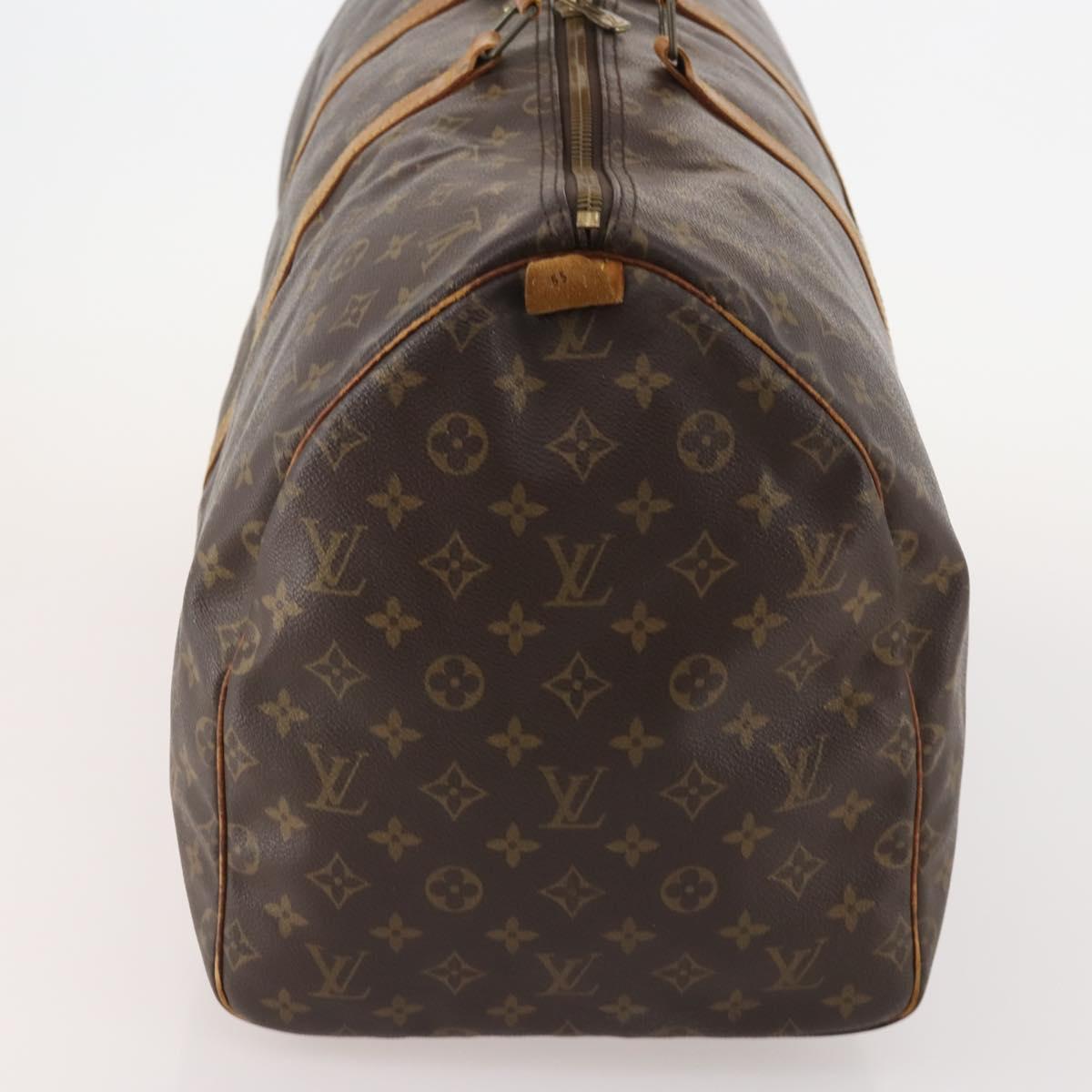 LOUIS VUITTON Monogram Keepall 55 Boston Bag M41424 LV Auth bs34503
