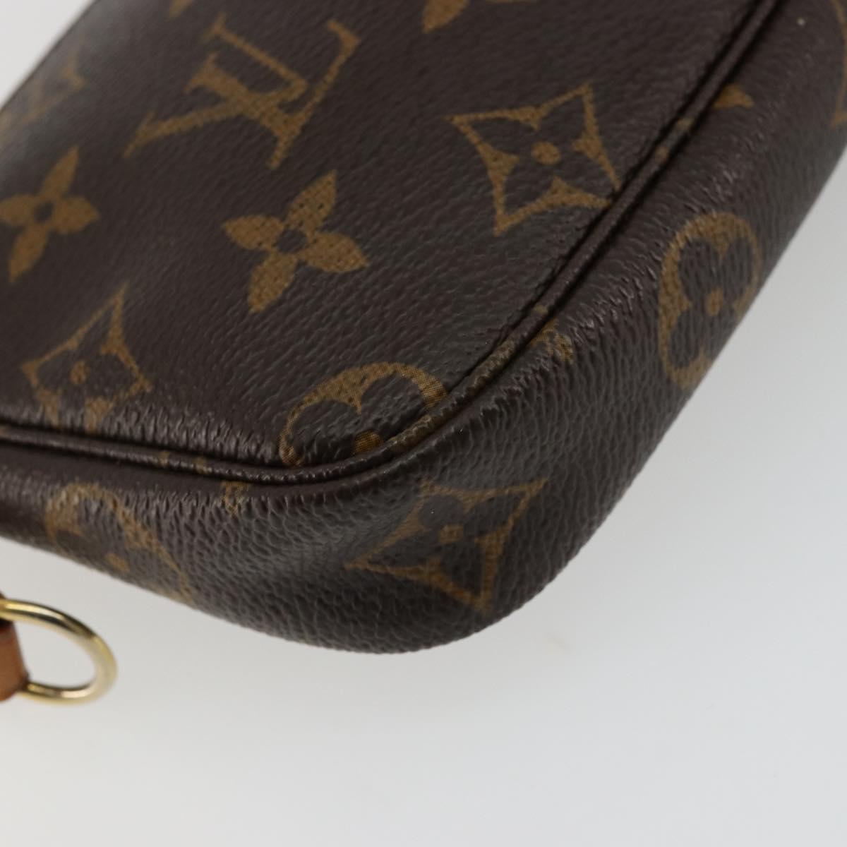 LOUIS VUITTON Monogram Mini Pochette Accessoires Pouch M58009 LV Auth bs34518