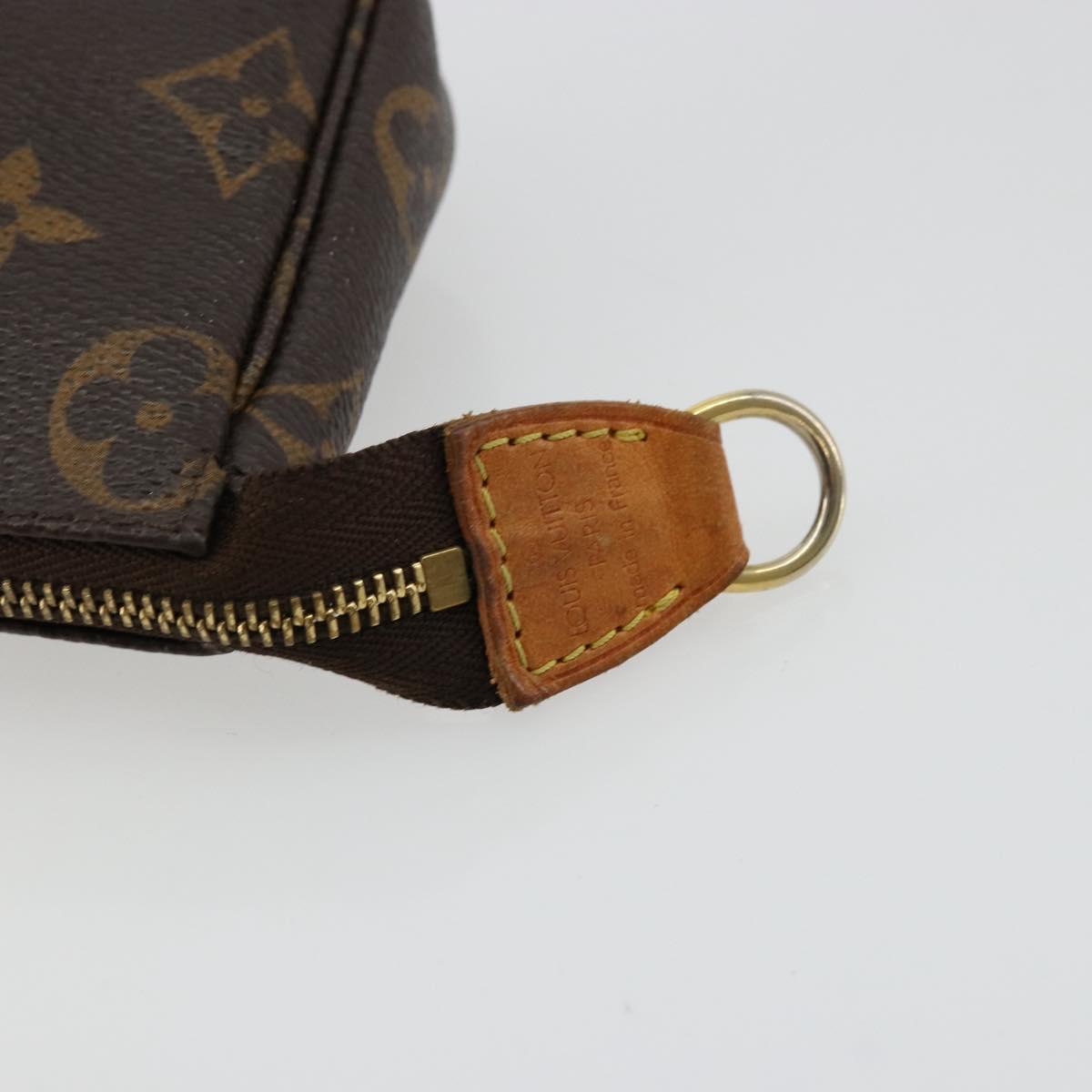 LOUIS VUITTON Monogram Mini Pochette Accessoires Pouch M58009 LV Auth bs34518