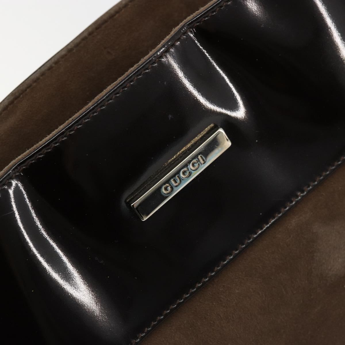GUCCI Shoulder Bag Suede Brown 000 1013 0555 Auth bs34539