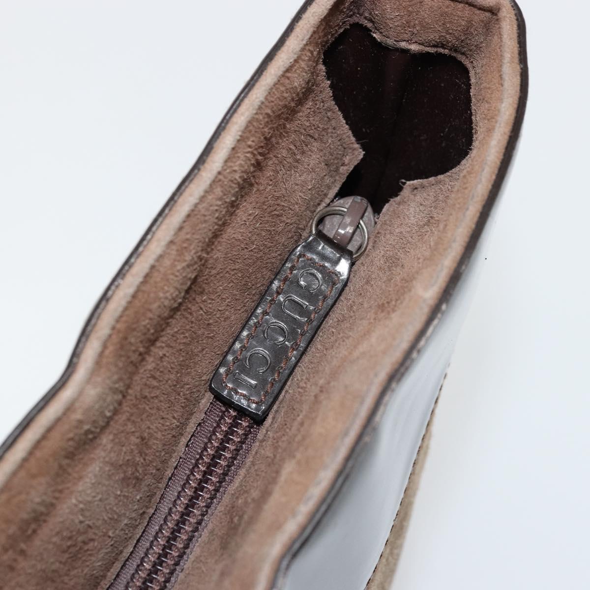 GUCCI Shoulder Bag Suede Brown 000 1013 0555 Auth bs34539