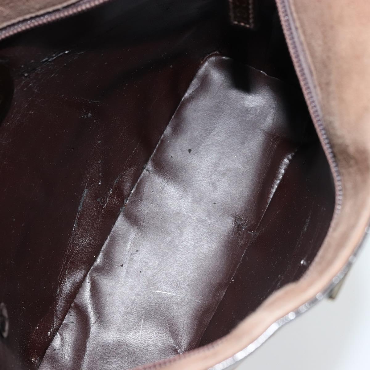 GUCCI Shoulder Bag Suede Brown 000 1013 0555 Auth bs34539