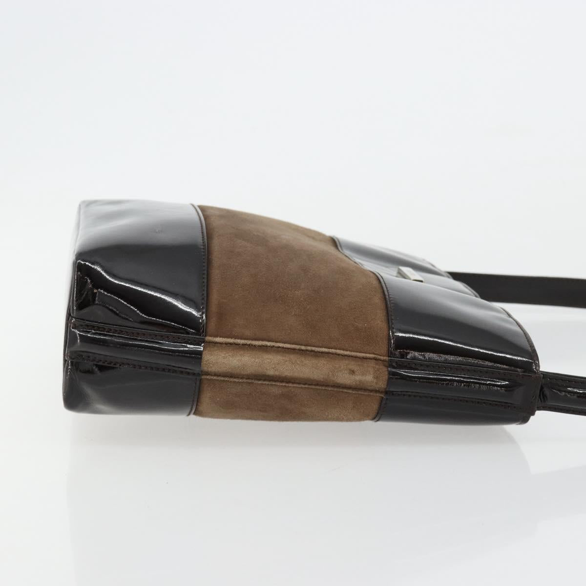 GUCCI Shoulder Bag Suede Brown 000 1013 0555 Auth bs34539