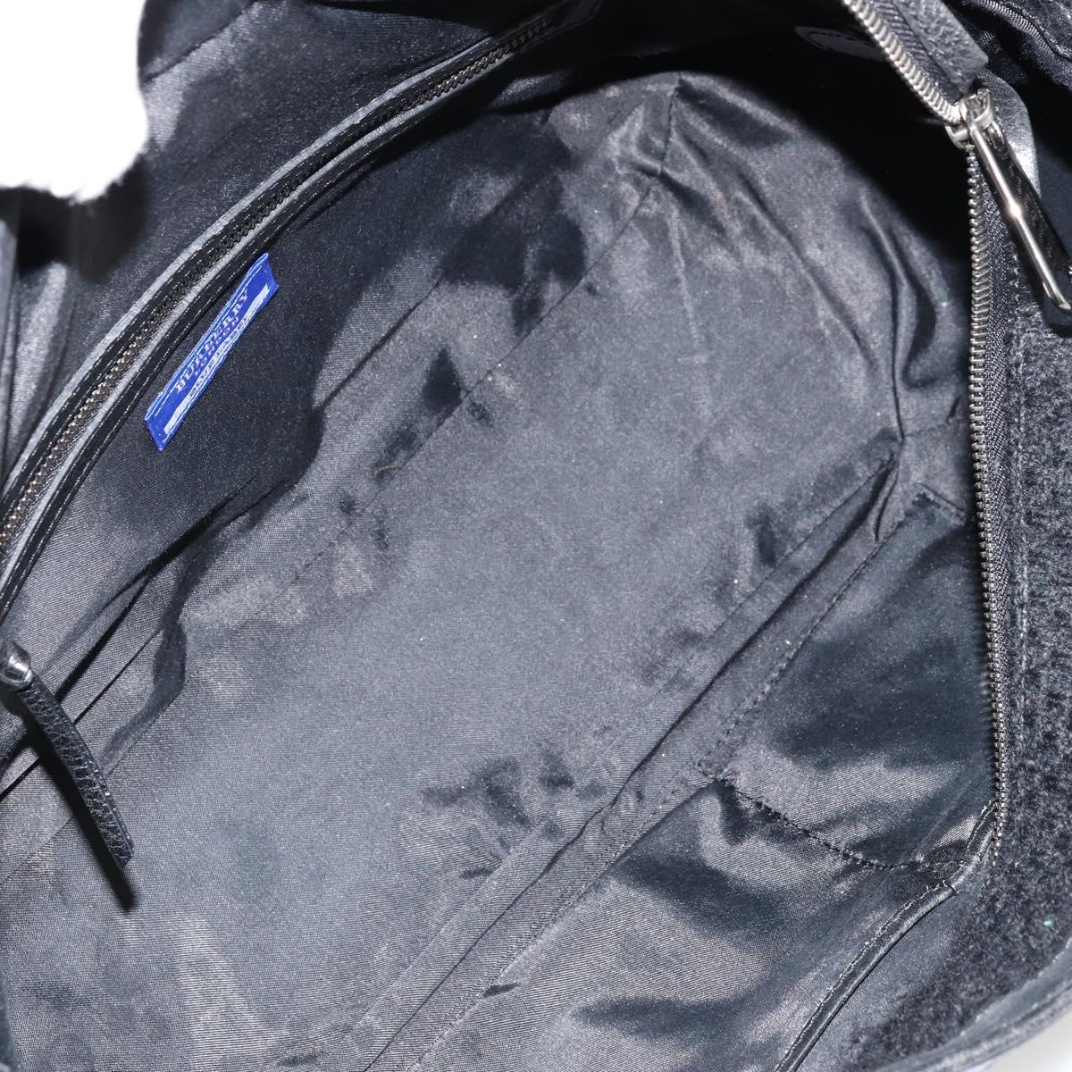 BURBERRY Blue Label Hand Bag Canvas Black Auth bs34542