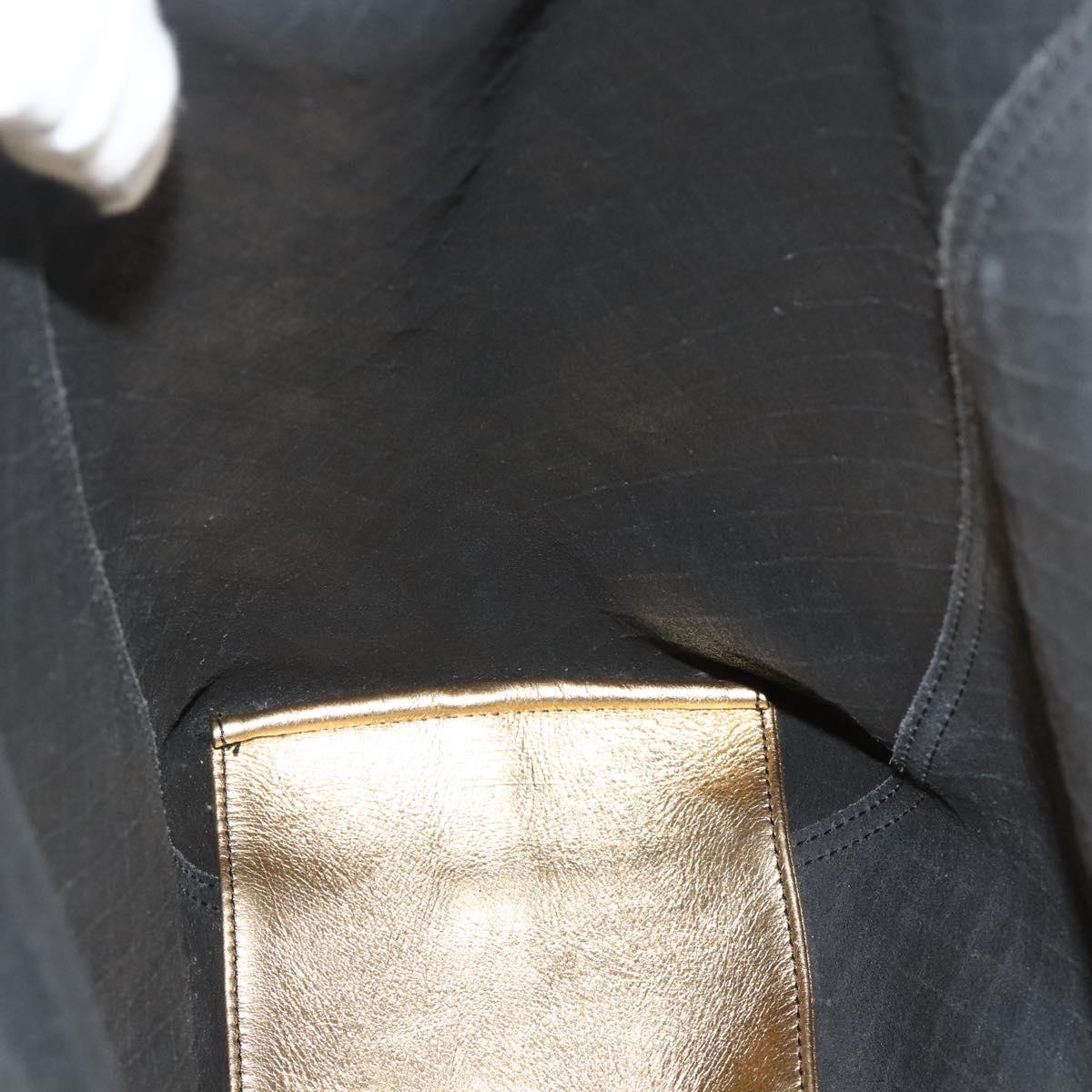 BOTTEGA VENETA INTRECCIATO Tote Bag Leather Gold Auth bs34545
