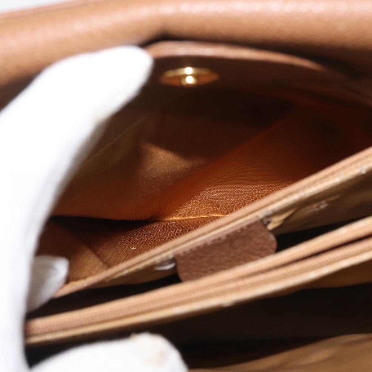 GUCCI Bamboo Tote Bag Suede Leather Brown Gold 002 1186 0259 Auth bs34551