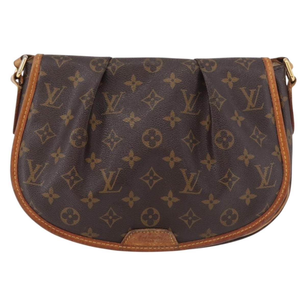 LOUIS VUITTON Monogram Menilmontant PM Shoulder Bag M40474 LV Auth bs34570