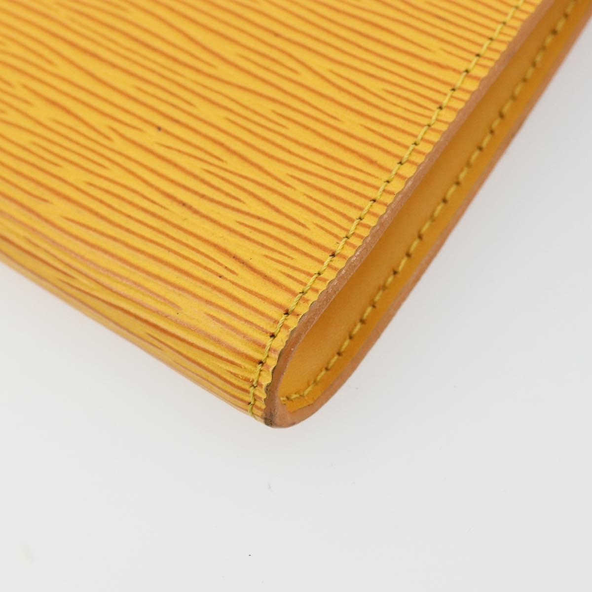 LOUIS VUITTON Epi Pochette Accessoires Pouch Yellow M52949 LV Auth bs34573