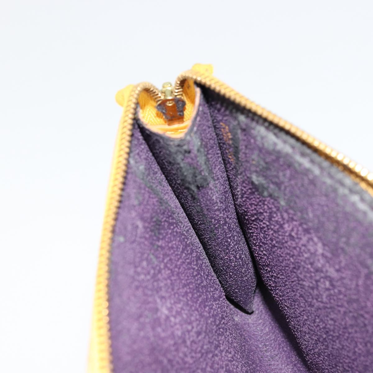 LOUIS VUITTON Epi Pochette Accessoires Pouch Yellow M52949 LV Auth bs34573