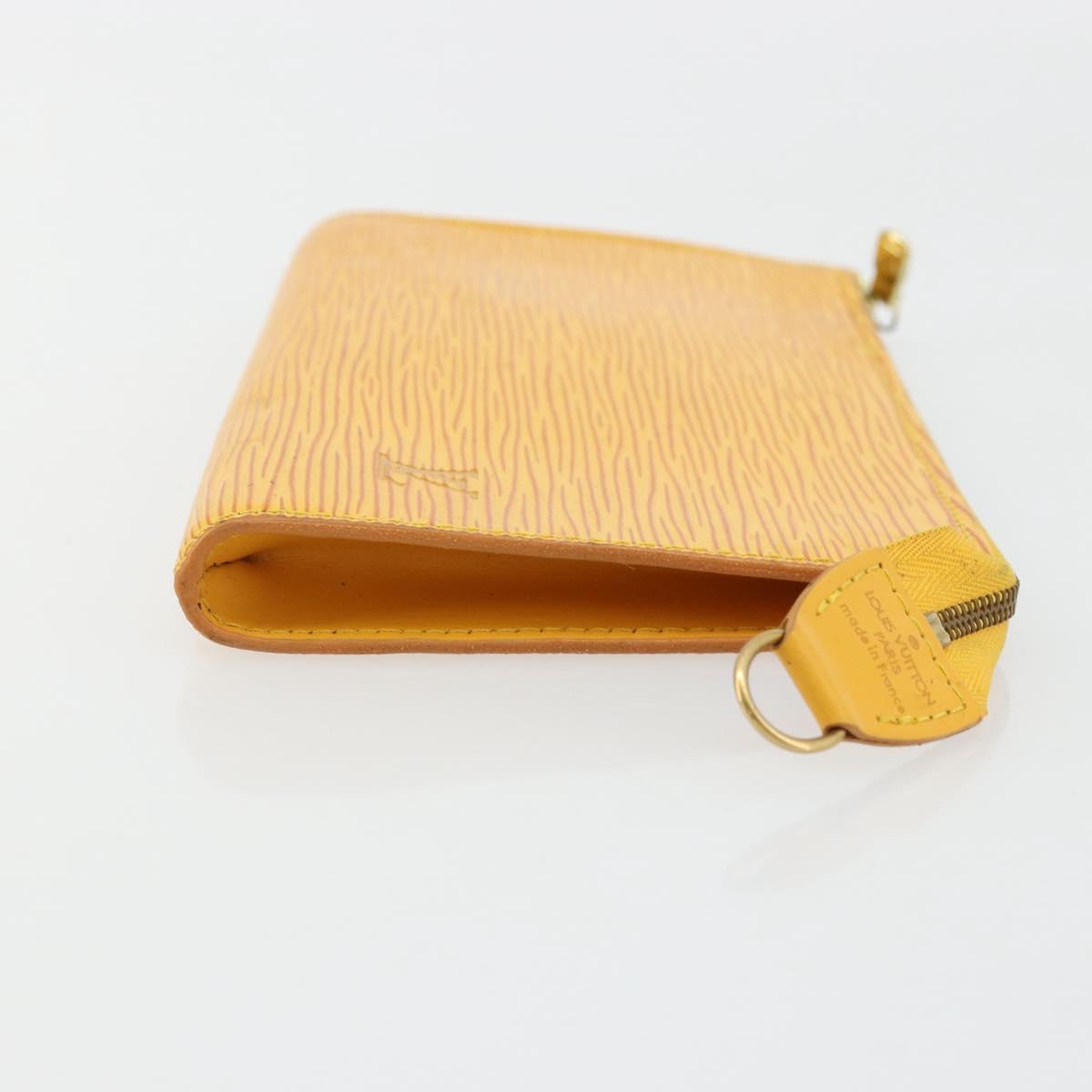 LOUIS VUITTON Epi Pochette Accessoires Pouch Yellow M52949 LV Auth bs34573