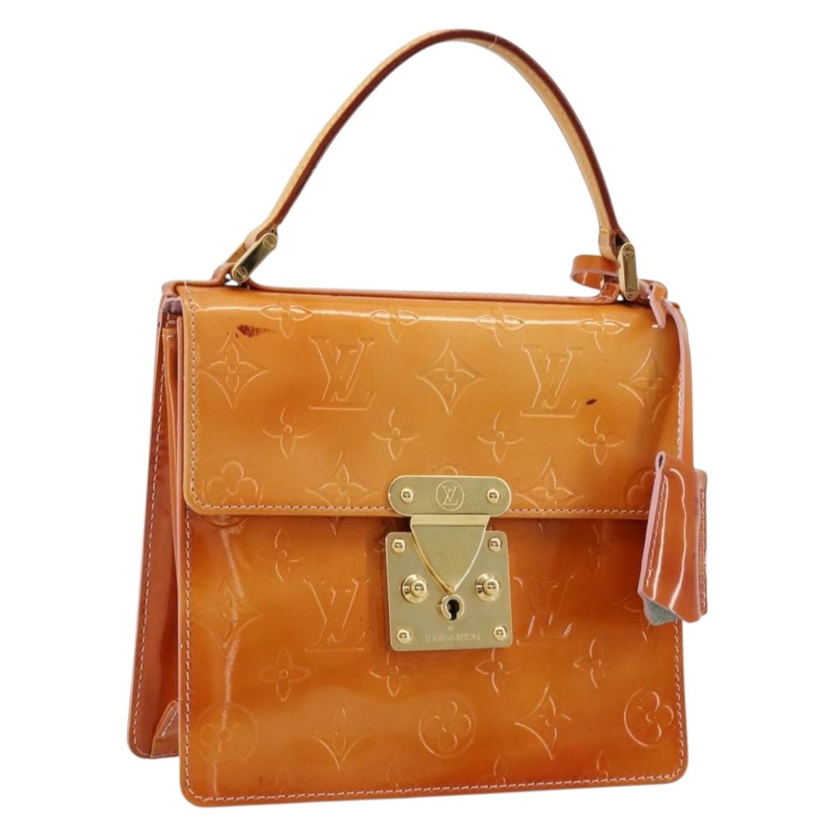 LOUIS VUITTON Vernis Spring Street Bag Marshmallow Pink M91033 LV Auth bs34576