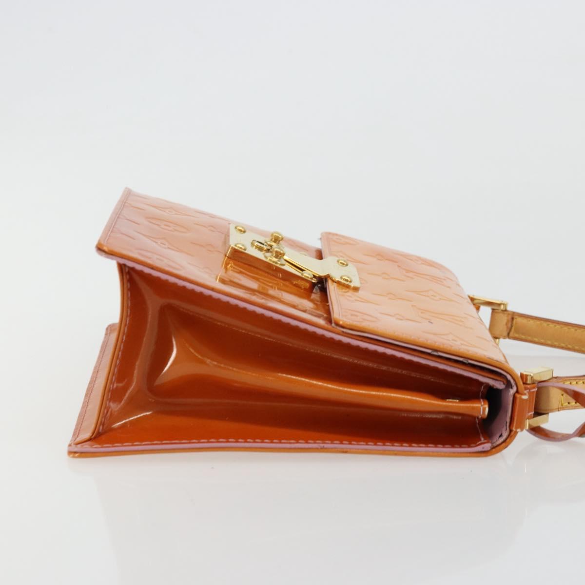 LOUIS VUITTON Vernis Spring Street Bag Marshmallow Pink M91033 LV Auth bs34576