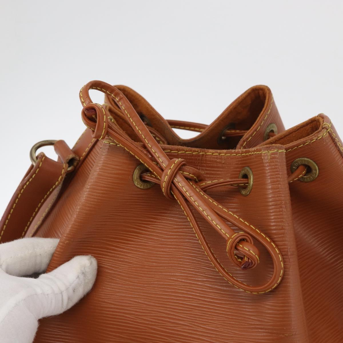 LOUIS VUITTON Epi Noe Shoulder Bag Zipangu Gold M44008 LV Auth bs34580