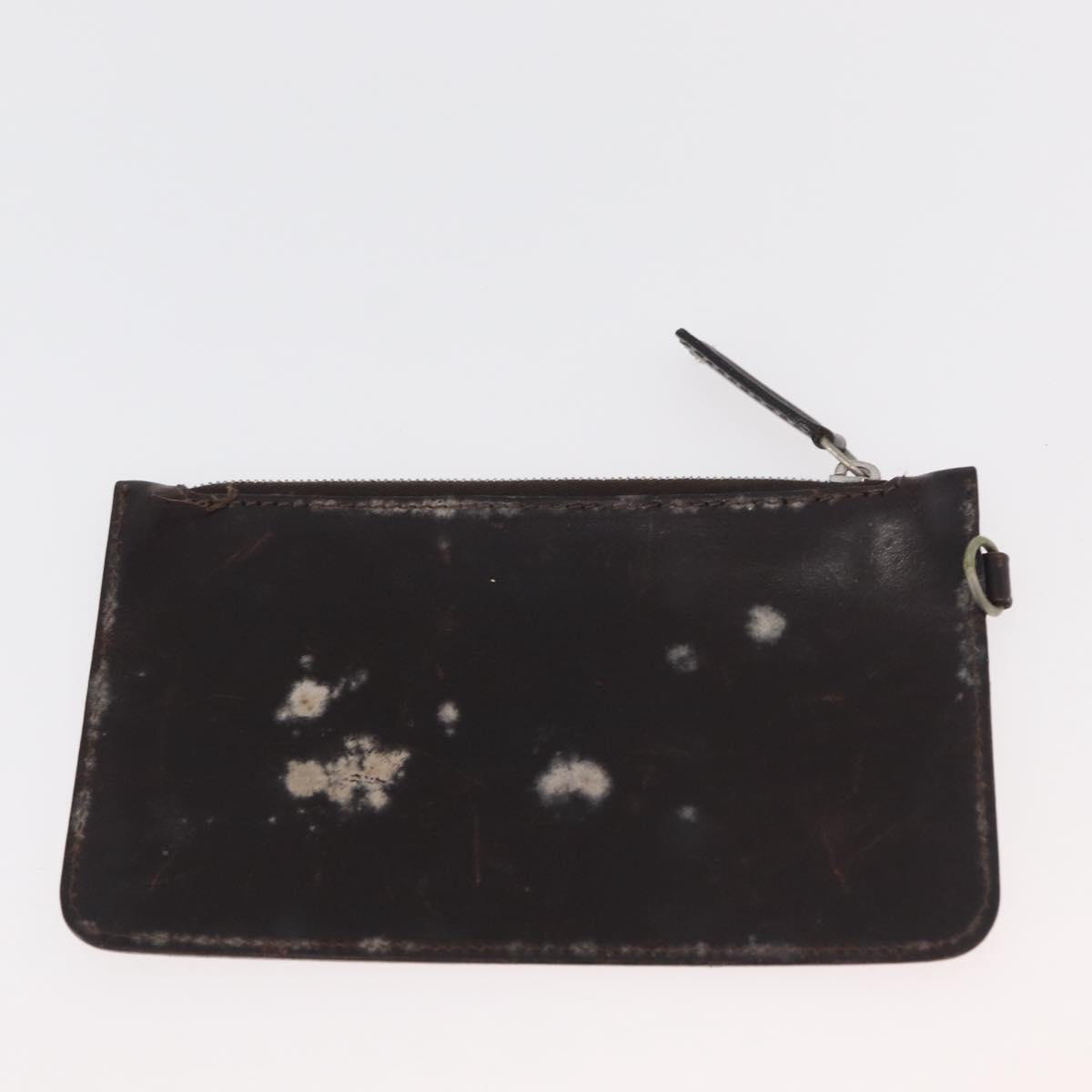 FENDI Zucca Canvas Hand Bag Black Brown Auth bs34584