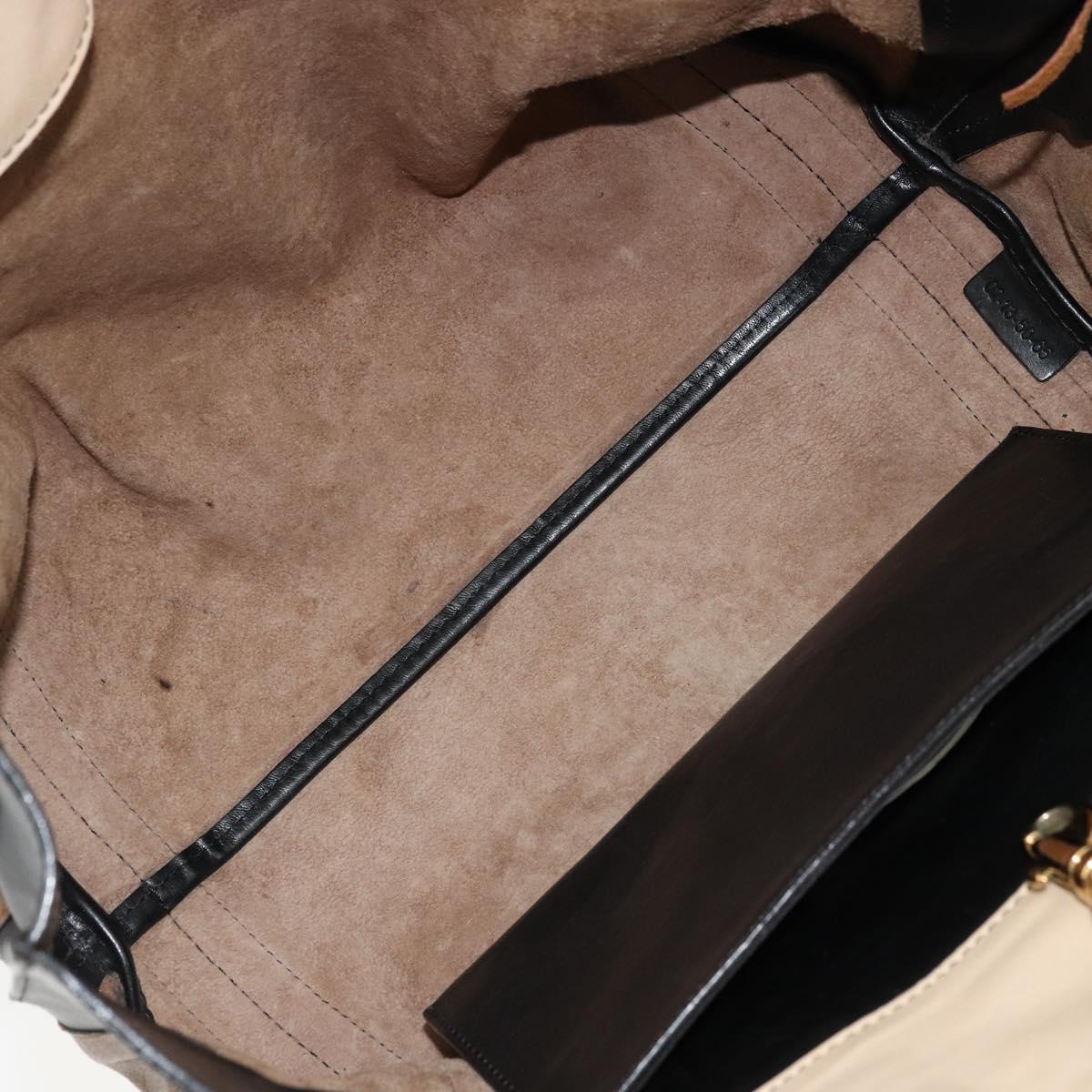 Chloe Tote Bag Leather Brown Gold Auth bs34603