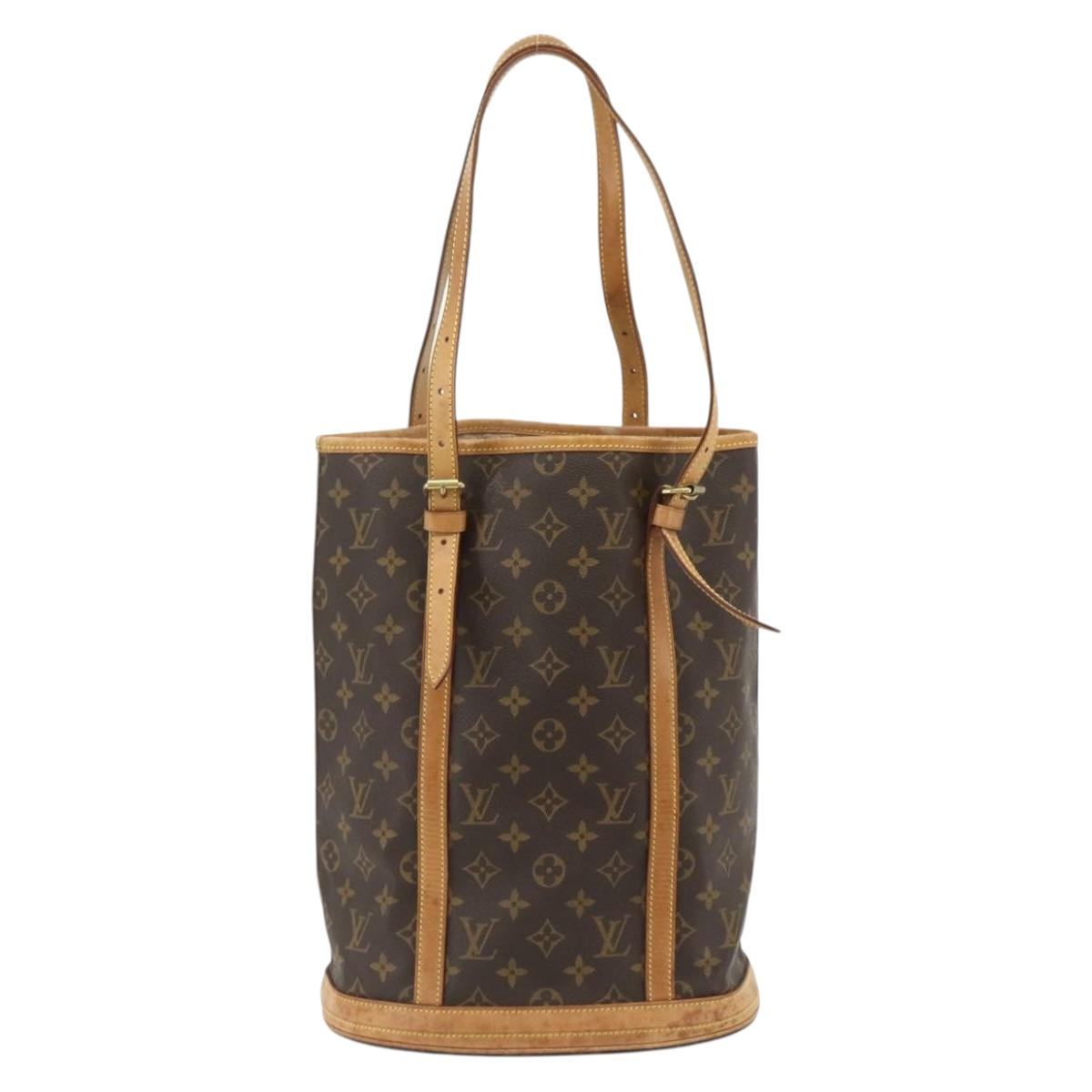 LOUIS VUITTON Monogram Bucket GM Shoulder Bag M42236 LV Auth bs34611
