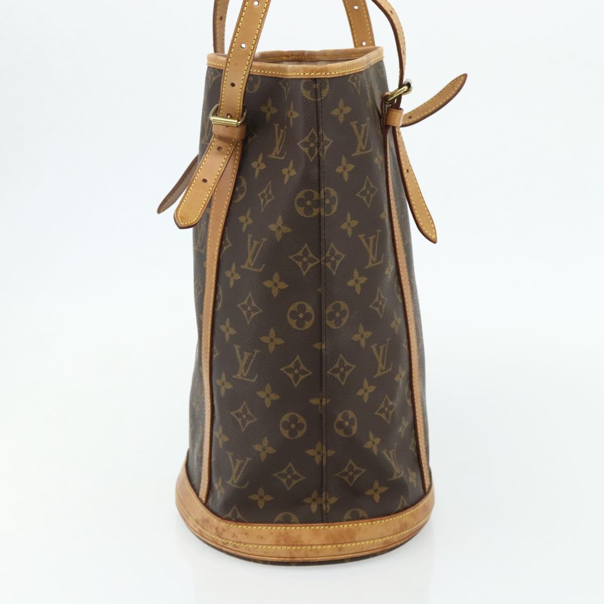 LOUIS VUITTON Monogram Bucket GM Shoulder Bag M42236 LV Auth bs34611