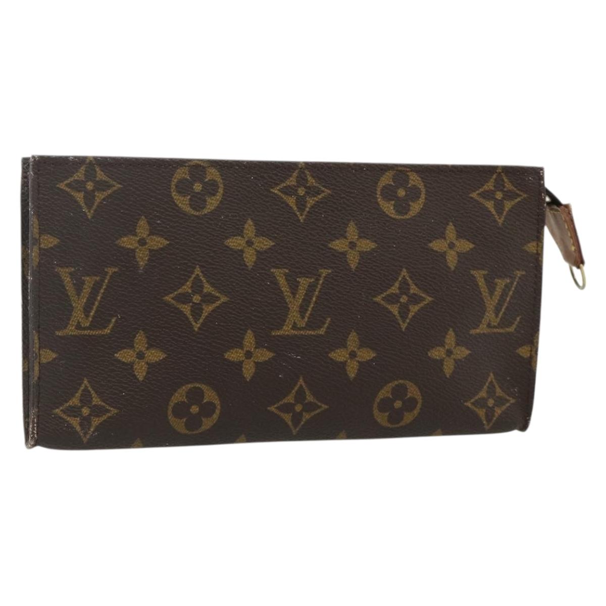 LOUIS VUITTON Monogram Bucket GM Accessory Pouch LV Auth bs34612