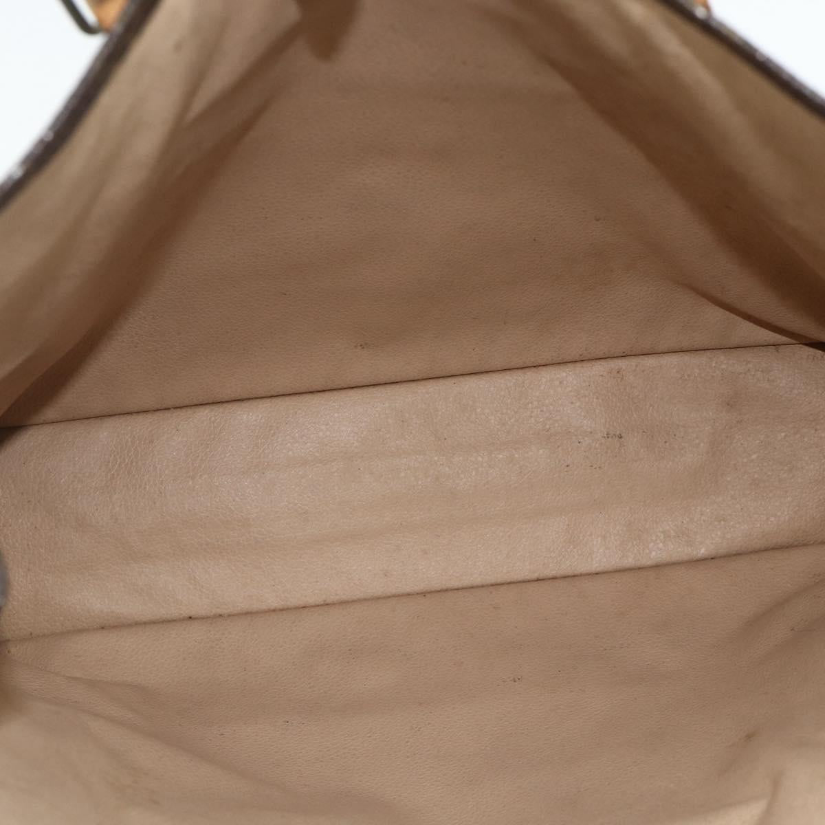 LOUIS VUITTON Monogram Sac Plat Hand Bag M51140 LV Auth bs34613