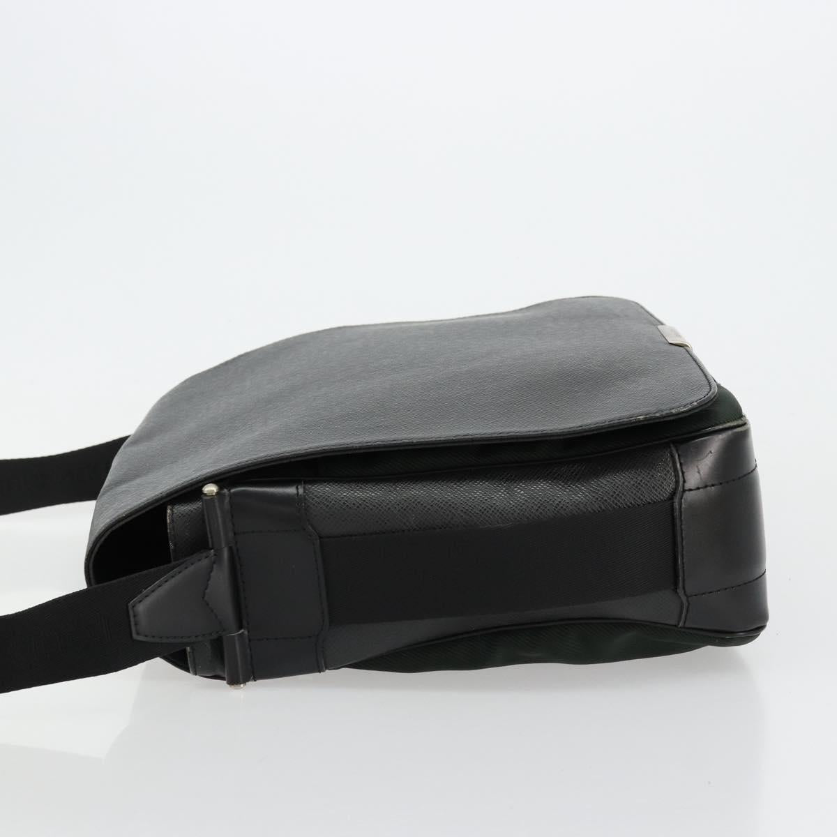 LOUIS VUITTON Taiga Victor Shoulder Bag Ardoise M30142 LV Auth bs34619