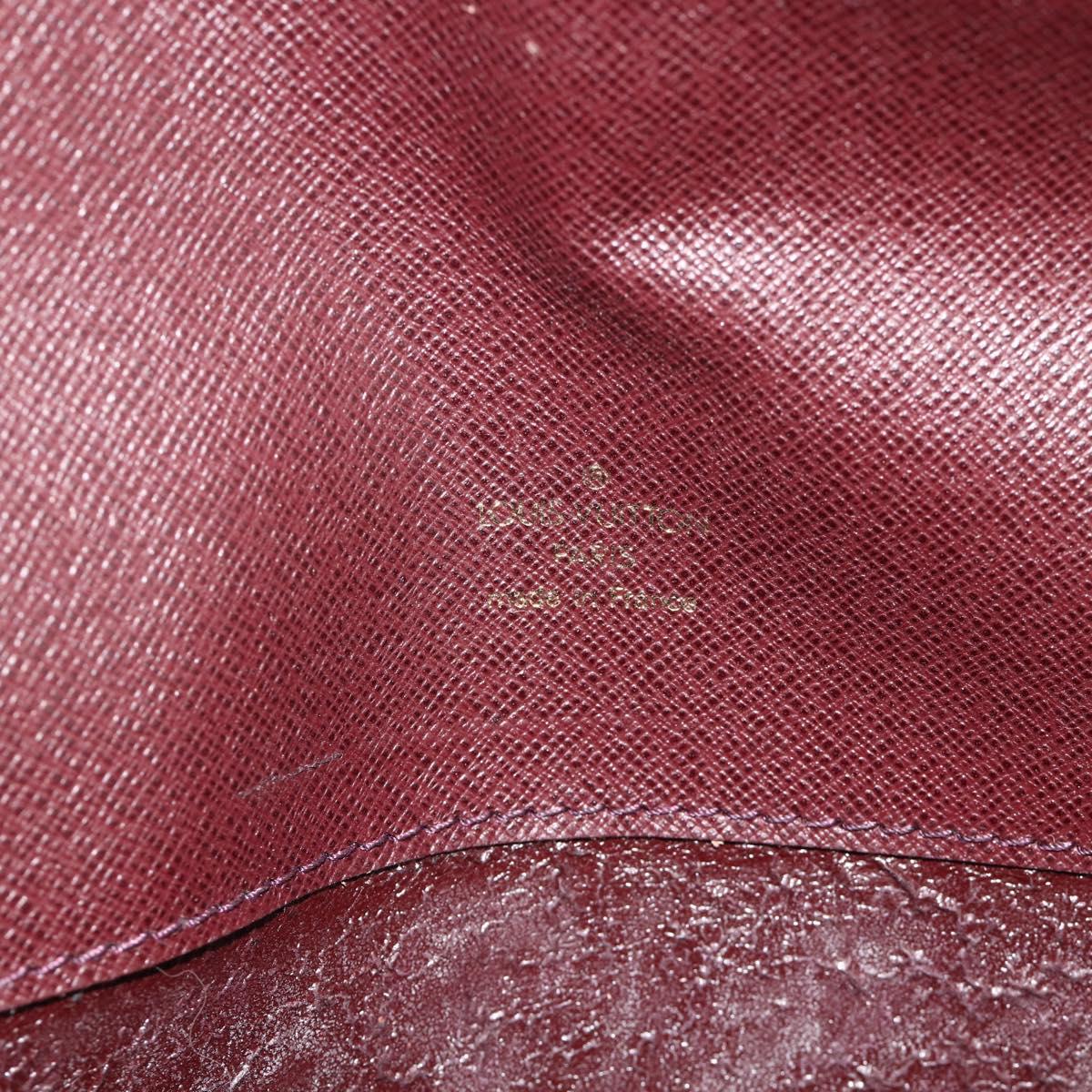LOUIS VUITTON Taiga Document Case Acajou M99087 LV Auth bs34620