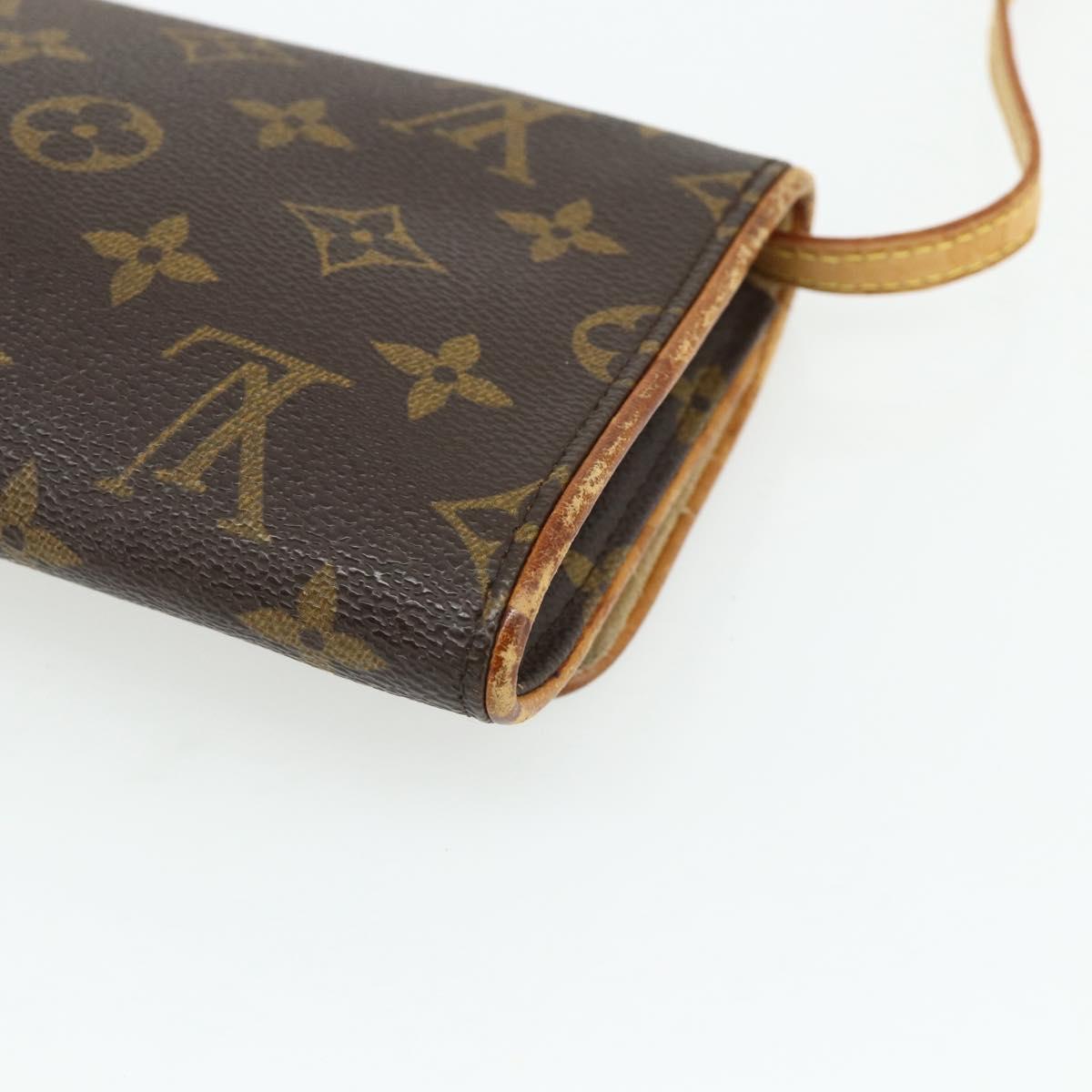 LOUIS VUITTON Monogram Pochette Twin GM Shoulder Bag M51852 LV Auth bs34626