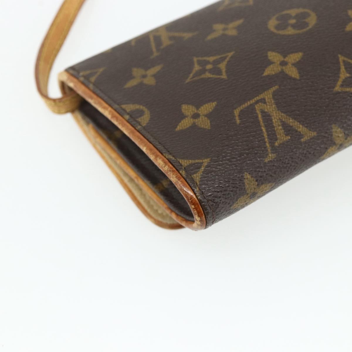 LOUIS VUITTON Monogram Pochette Twin GM Shoulder Bag M51852 LV Auth bs34626