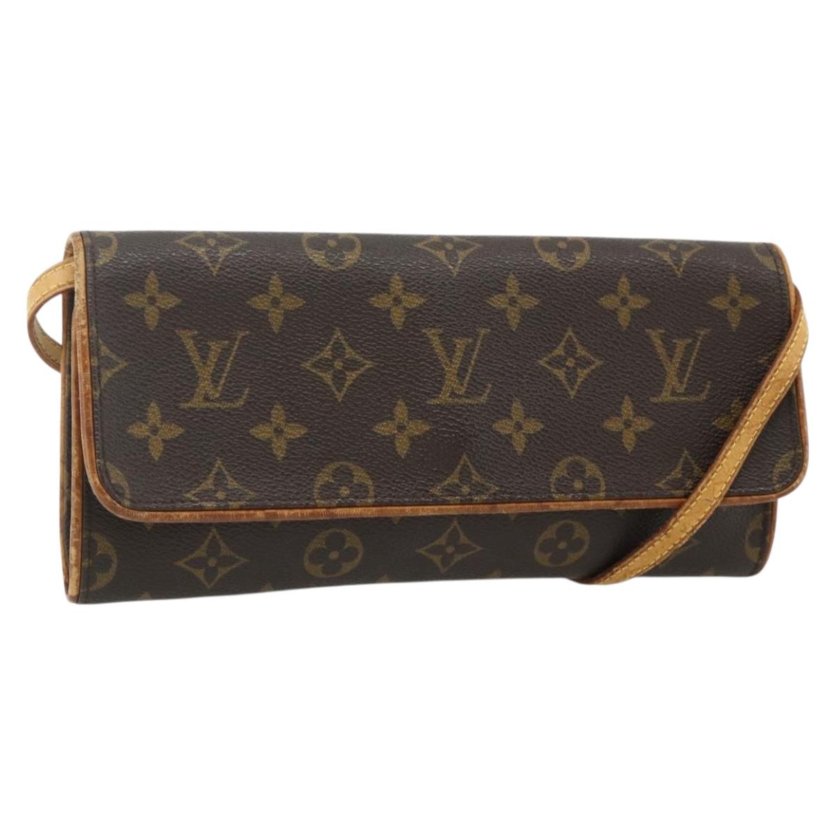 LOUIS VUITTON Monogram Pochette Twin GM Shoulder Bag M51852 LV Auth bs34626