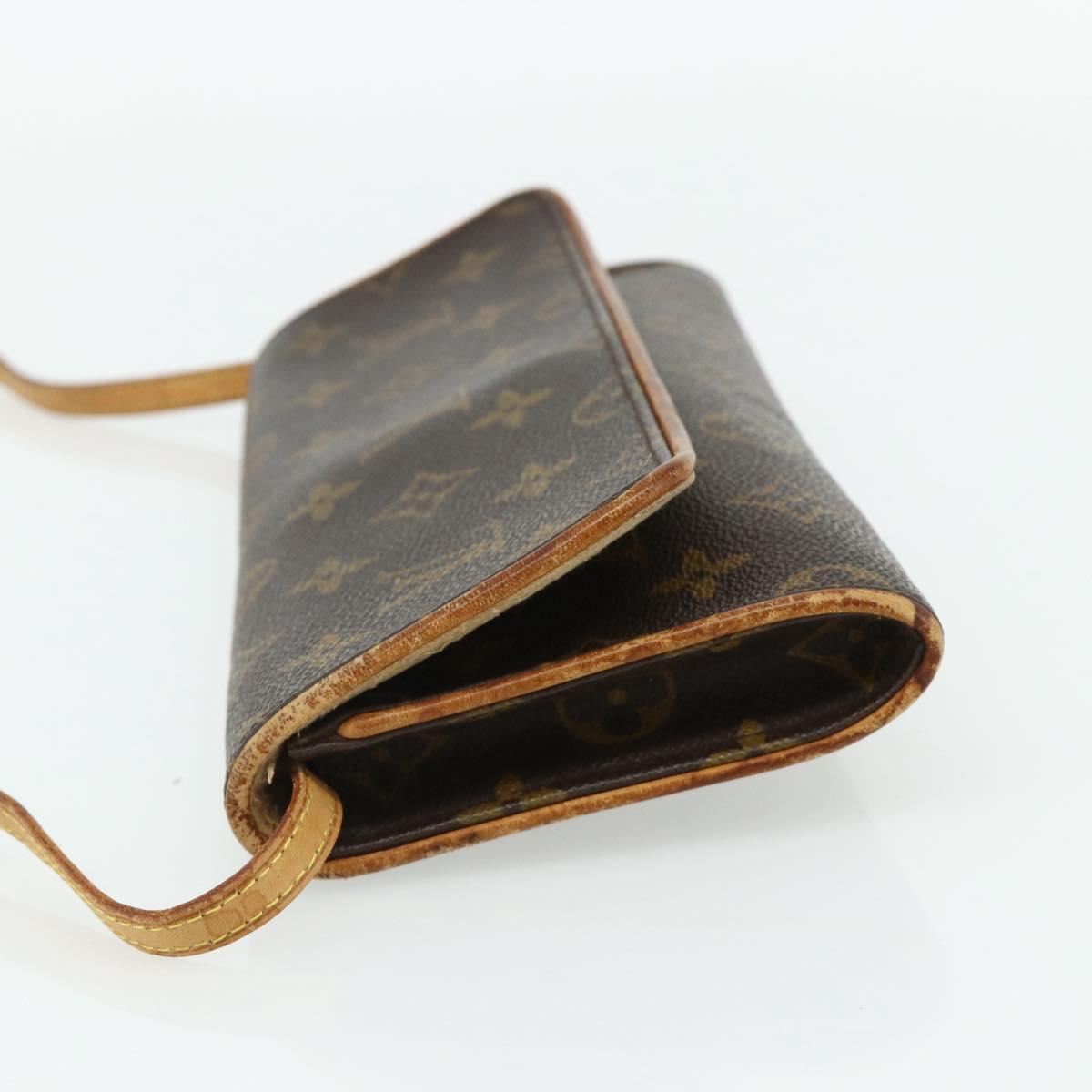 LOUIS VUITTON Monogram Pochette Twin GM Shoulder Bag M51852 LV Auth bs34626