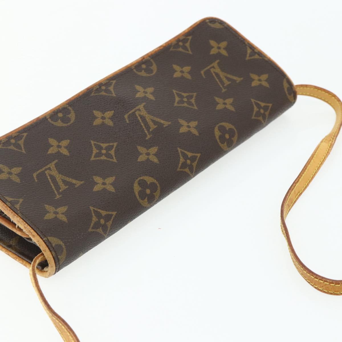 LOUIS VUITTON Monogram Pochette Twin GM Shoulder Bag M51852 LV Auth bs34626
