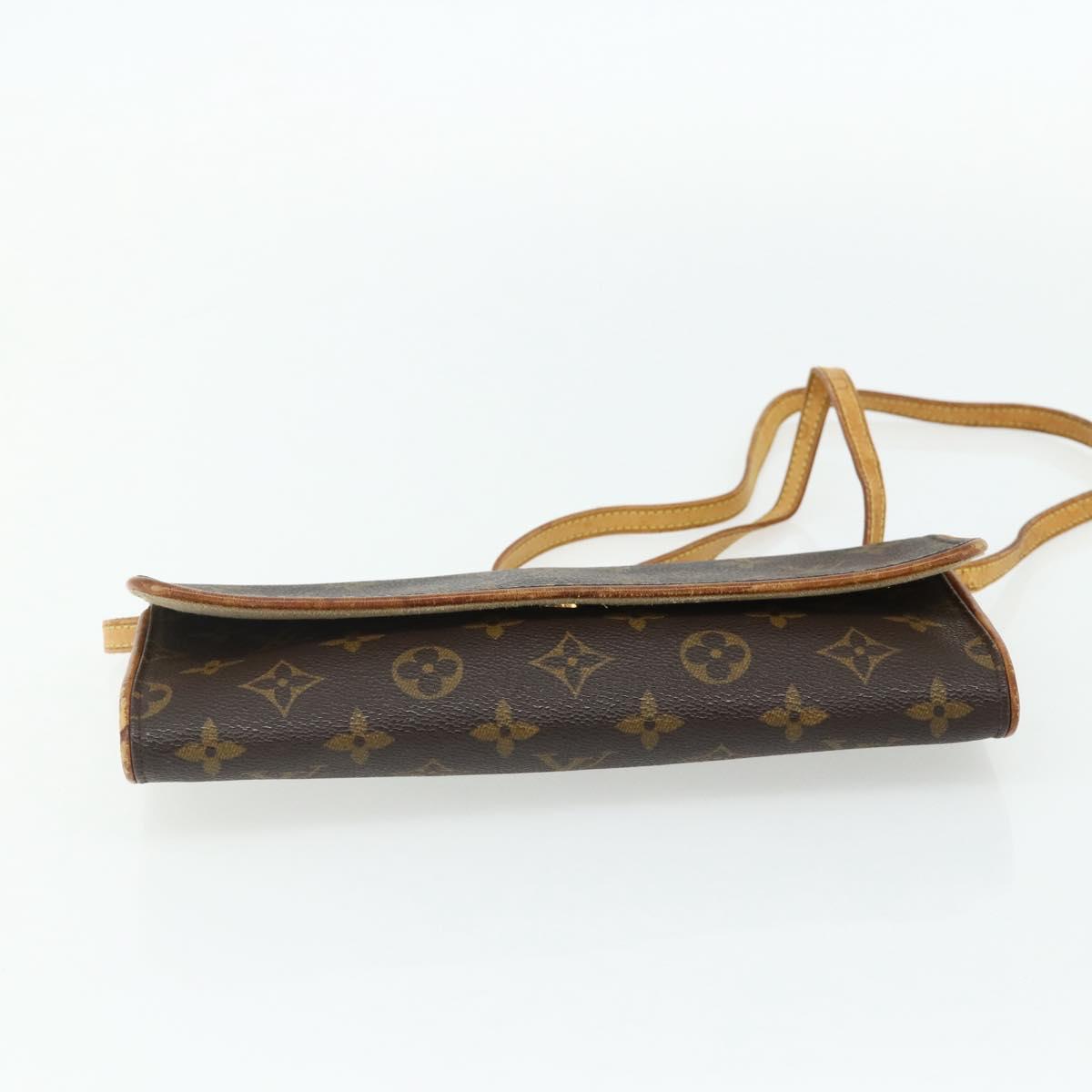 LOUIS VUITTON Monogram Pochette Twin GM Shoulder Bag M51852 LV Auth bs34626
