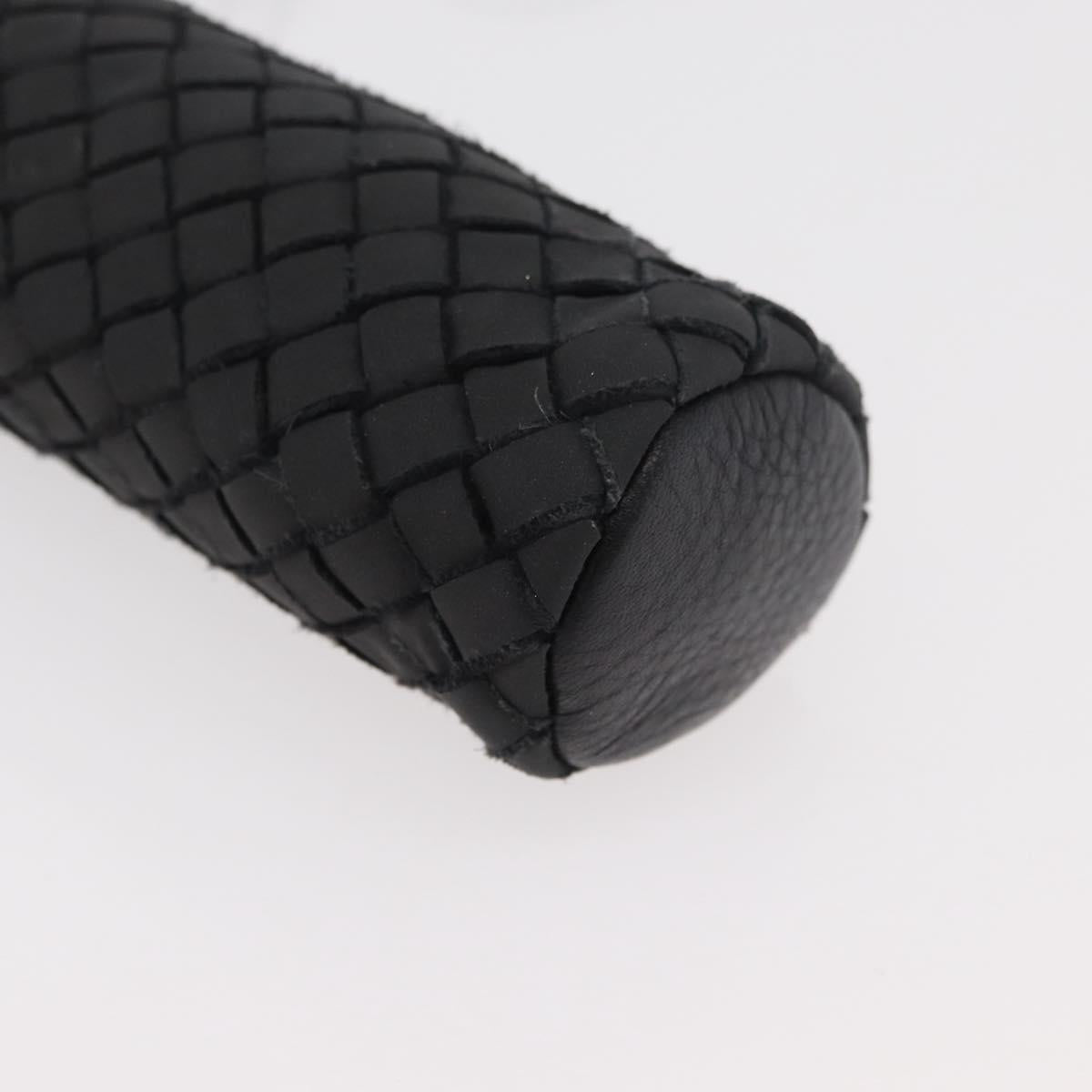 BOTTEGA VENETA INTRECCIATO Shoulder Pouch Leather Gray Auth bs34629A