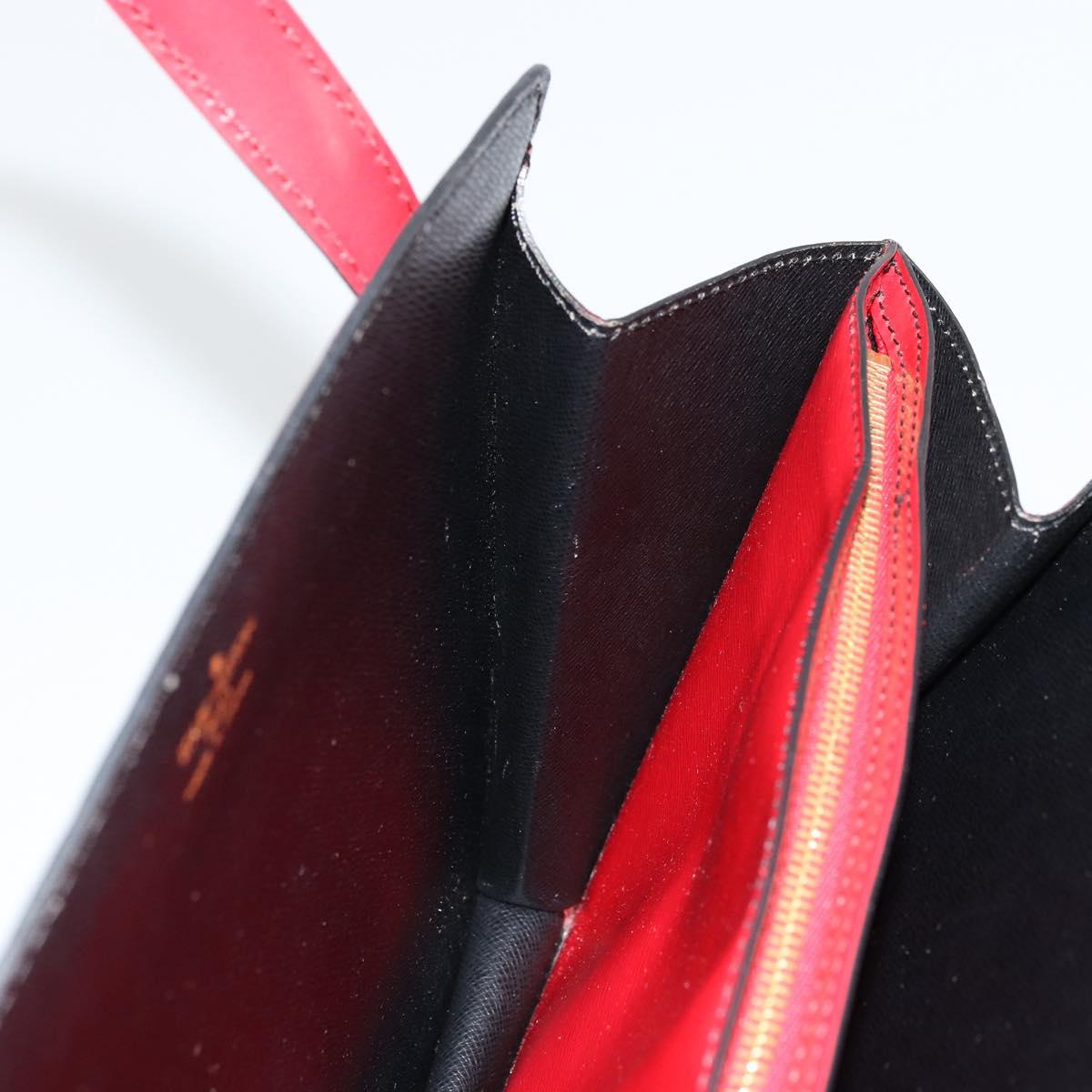 LOUIS VUITTON Epi Bicolor Varenne Hand Bag Black Red M52387 LV Auth bs34634A