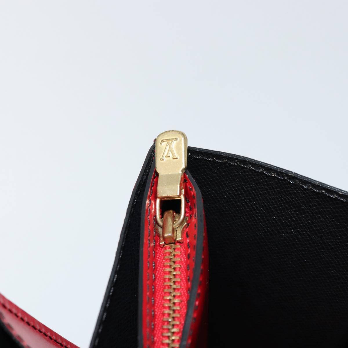 LOUIS VUITTON Epi Bicolor Varenne Hand Bag Black Red M52387 LV Auth bs34634A
